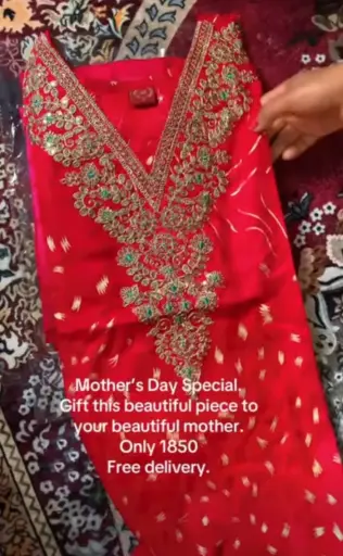 Red Design Kurti